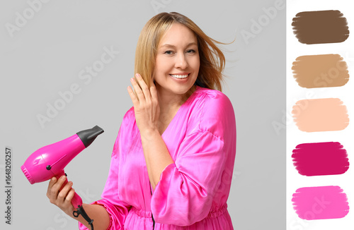 Happy young woman with bob ...