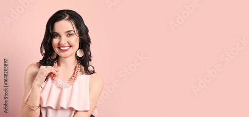 Beautiful young woman weari...