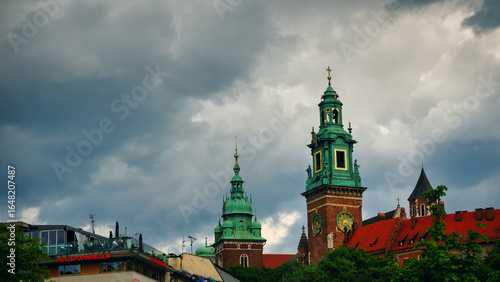  Royal castle Wawel in city of Krakow, Poland.