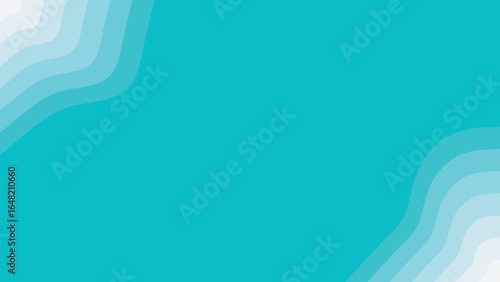 Abstract flowing gradient waves in soft blue and white create a calming and serene background for design elements.