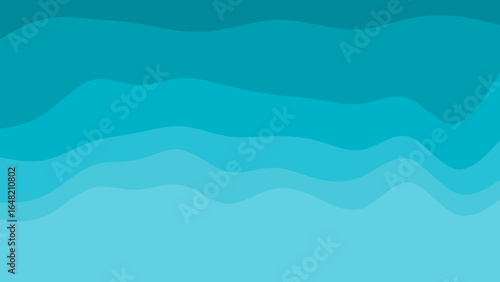 Abstract wavy teal background with gradient color variations, ideal for websites, presentations, and digital designs, offering a calming and serene aesthetic.