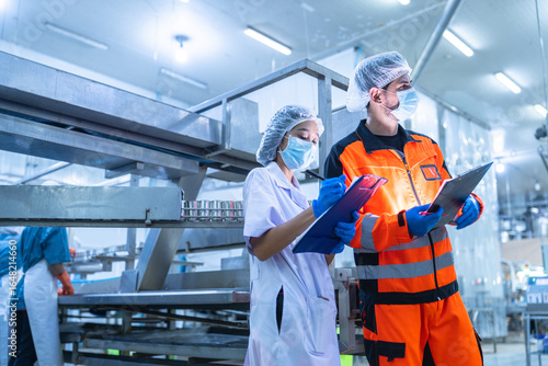 Food and manufacturing researchers oversee seafood production lines in tightly controlled factories where machinery is used to produce and cook food before it is shipped out.