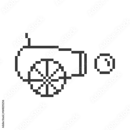cannon toy retro pixel art