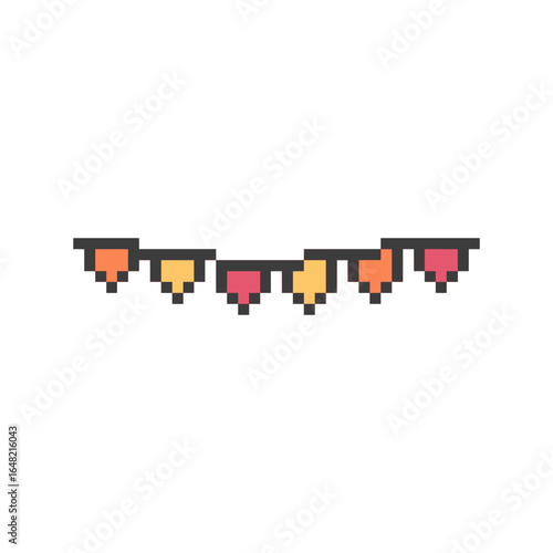 flag decoration pixel art for your needs