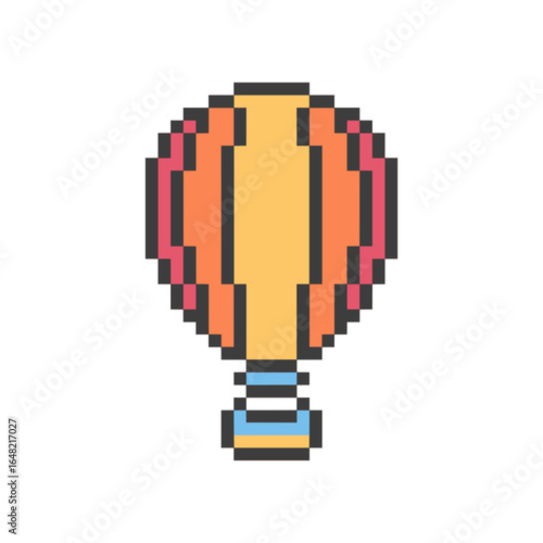 hot air balloon pixel art
