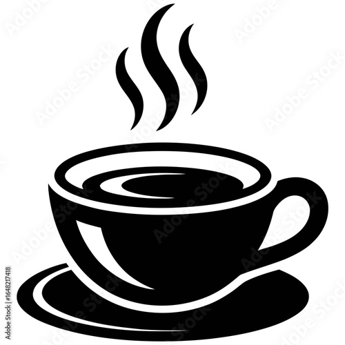 Steaming cup of hot drink