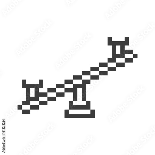 seesaw playground park pixel art