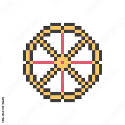 wagon wheel pixel art for your needs