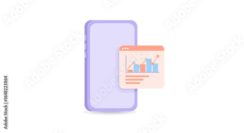 Mobile data analytics show performance gains for your business with this modern design concept now!