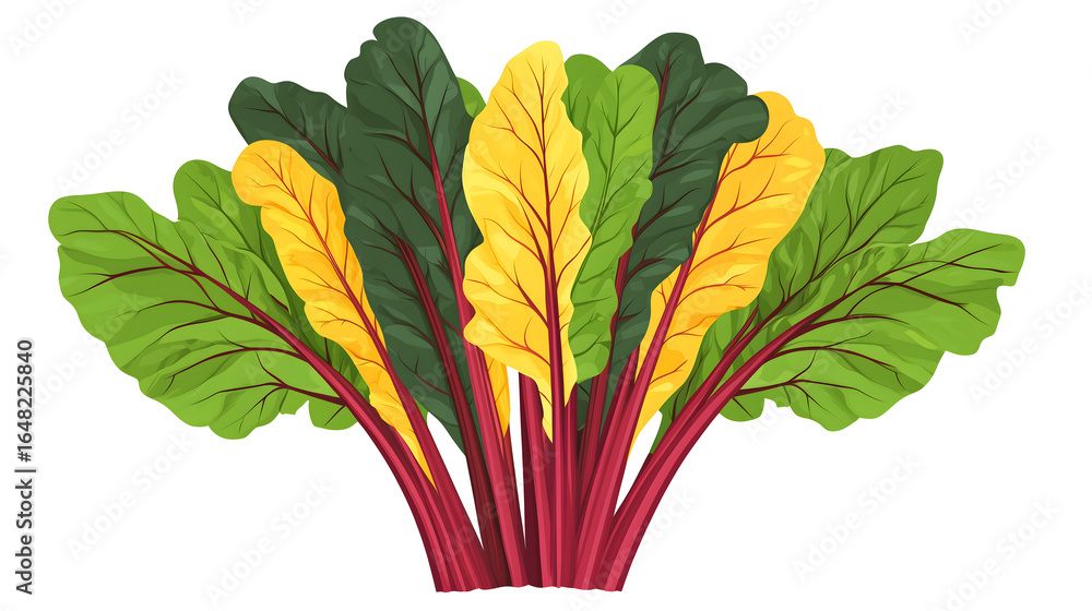 Naklejka premium Swiss Chard Illustration