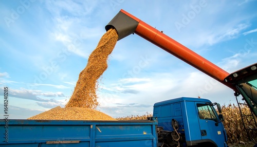 Grain being loaded onto a truck (1)