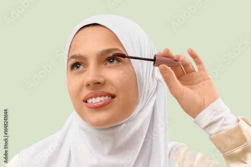 Pretty young woman in hijab...