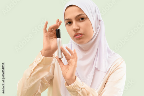Pretty young woman in hijab...