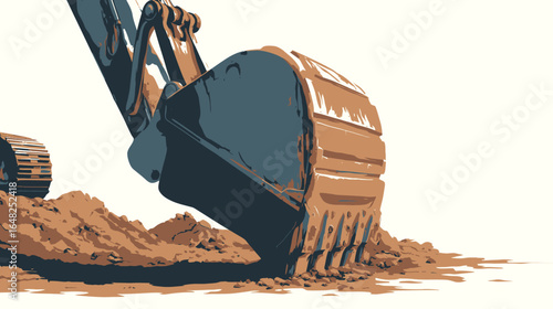excavator and shovel