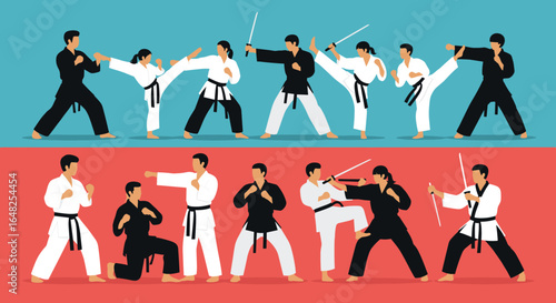 Dynamic martial arts training and combat techniques for self defense and physical fitness