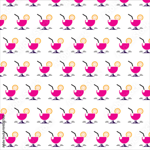 Bar and restaurant seamless pattern