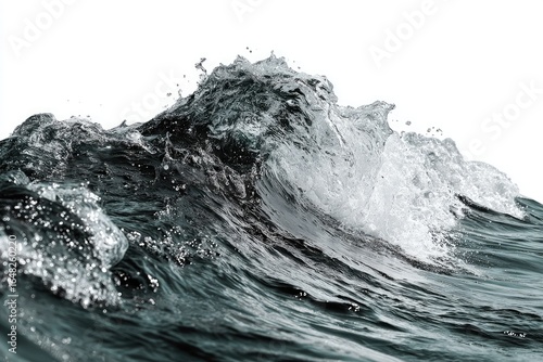 Wallpaper Mural Dark, powerful ocean wave crests, foam Torontodigital.ca