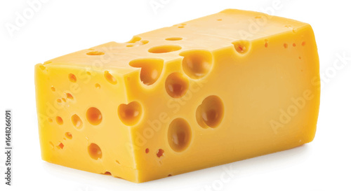 A triangular piece of Swiss cheese with many holes