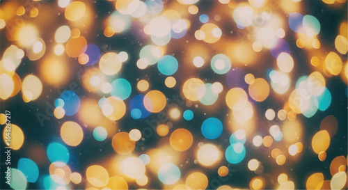 Abstract background with colorful bokeh lights