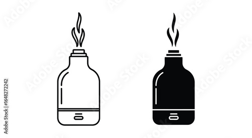 Humidifier Icon: Air Purification and Comfort