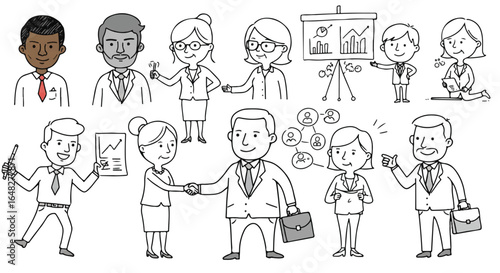 Diverse businesspeople collaborate