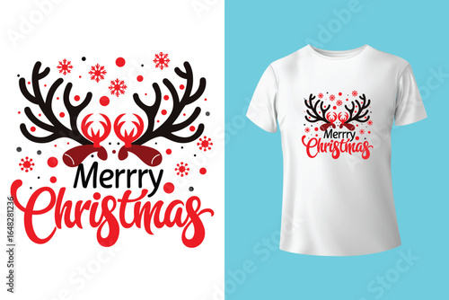 Christmas T shirt design or Lettering Christmas t shirt design template or Typography Santa T shirt design vector for the Christmas lover warm advance wishes for merry Christmas