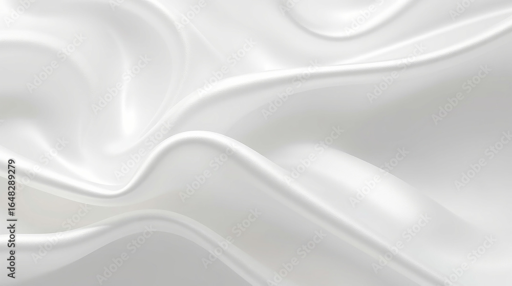 Fototapeta premium Elegant White Silk Liquid Abstract Background