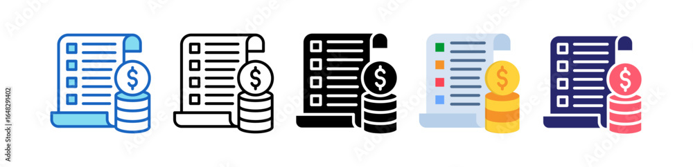 Income Tax Multiple Style Icon Set Collection. Income Tax Multiple Style Icon Set Collection.