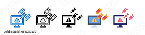 Ddos Multiple Style Icon Set Collection. 