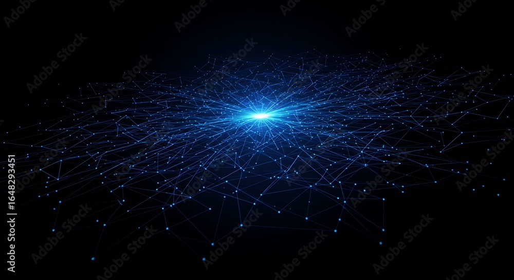 Fototapeta premium Futuristic Technology Background with a Digital Grid