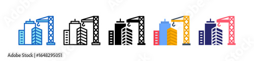 Photos Structural Engineering Multiple Style Icon Set Collection.