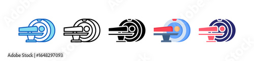 Mri Scan Multiple Style Icon Set Collection. 