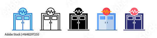 Emergency Room Multiple Style Icon Set Collection. 