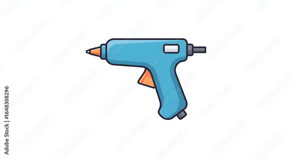Hot Glue Gun Icon Illustration for Crafting and DIY Projects Hot Glue Gun Icon Illustration for Crafting and DIY Projects