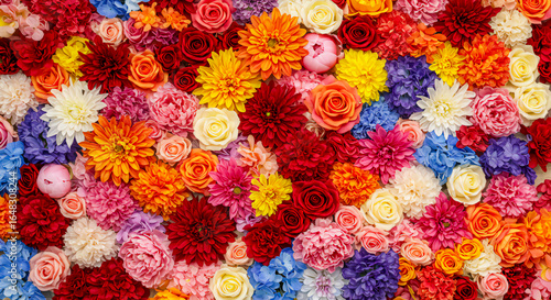 Wallpaper Mural Colorful Handmade Flower Wall Torontodigital.ca