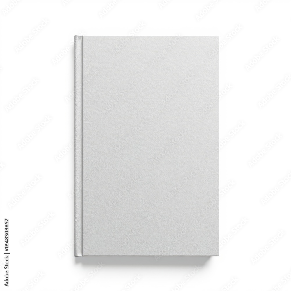 A blank realistic and customizable paperback book cover template with a matte finish and subtle texture set against a white background for easy editing book mockup blank template isolated book A blank realistic and customizable paperback book cover template with a matte finish and subtle texture set against a white background for easy editing book mockup blank template isolated book