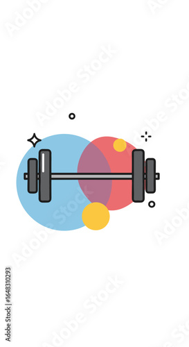 Achieve your fitness goals with this versatile weightlifting barbell equipment