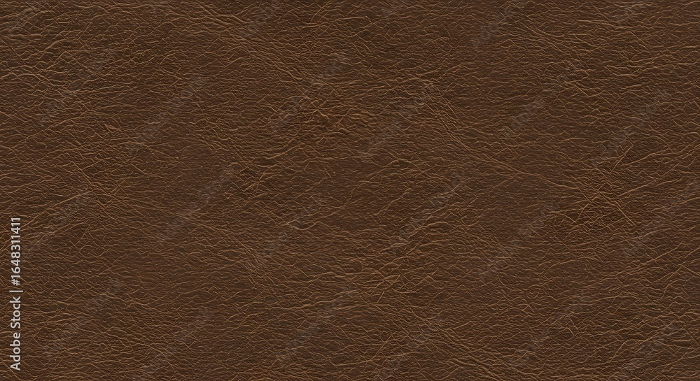 Fototapeta premium High-resolution dark brown leather texture background. Detailed close-up of a natural animal hide surface with a fine grain pattern for luxury design concepts.