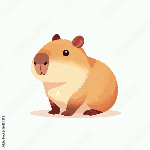 vector illustration of capybara