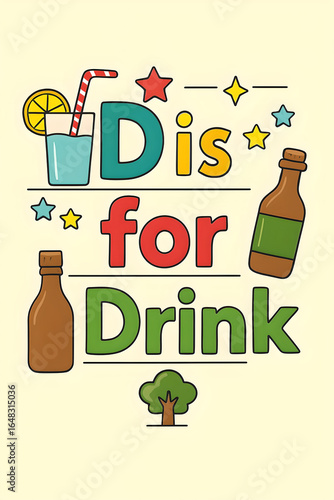 text, D is for Drink,generative ai