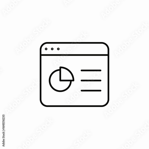 data analytics icon sign vector