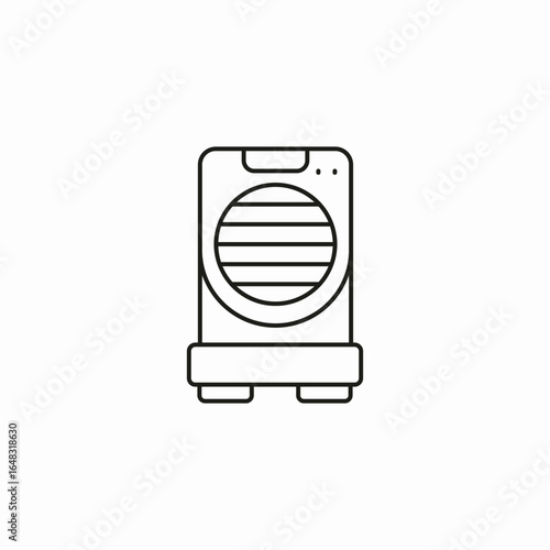 portable air cooler icon sign vector