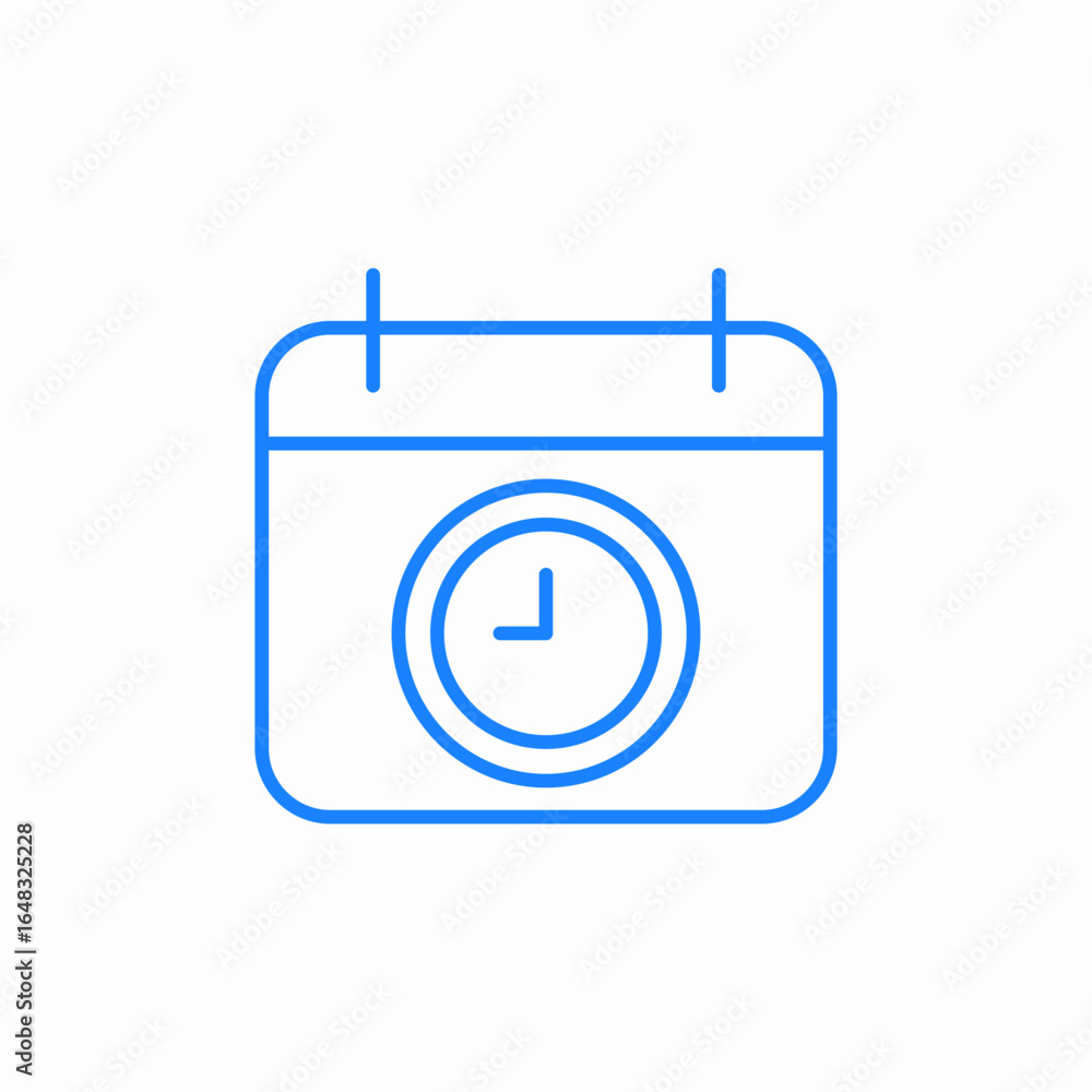 clock calendar time icon sign vector clock calendar time icon sign vector
