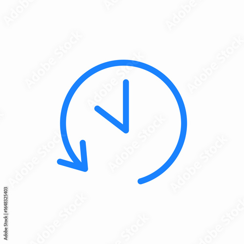 clock time history icon sign vector