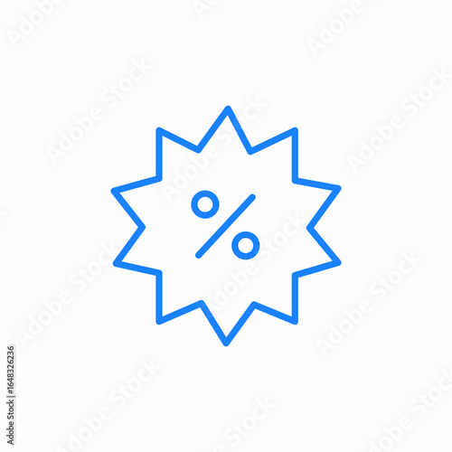 discount offer badge icon sign vector