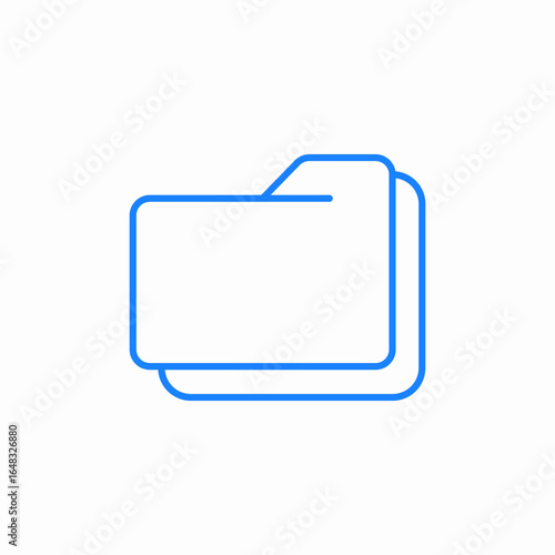 file folder icon sign vector