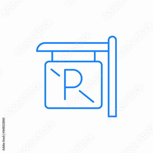 no parking sign icon sign vector