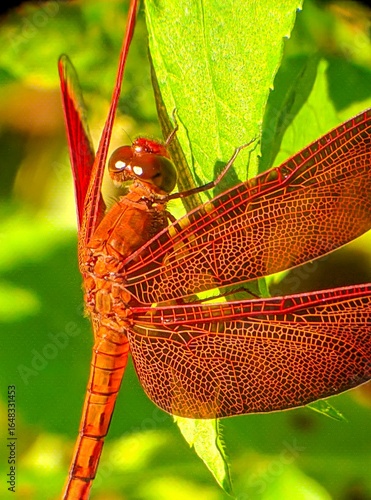 spesies Neurothemis terminata, yang juga dikenal sebagai Capung Jala Lurus. 
