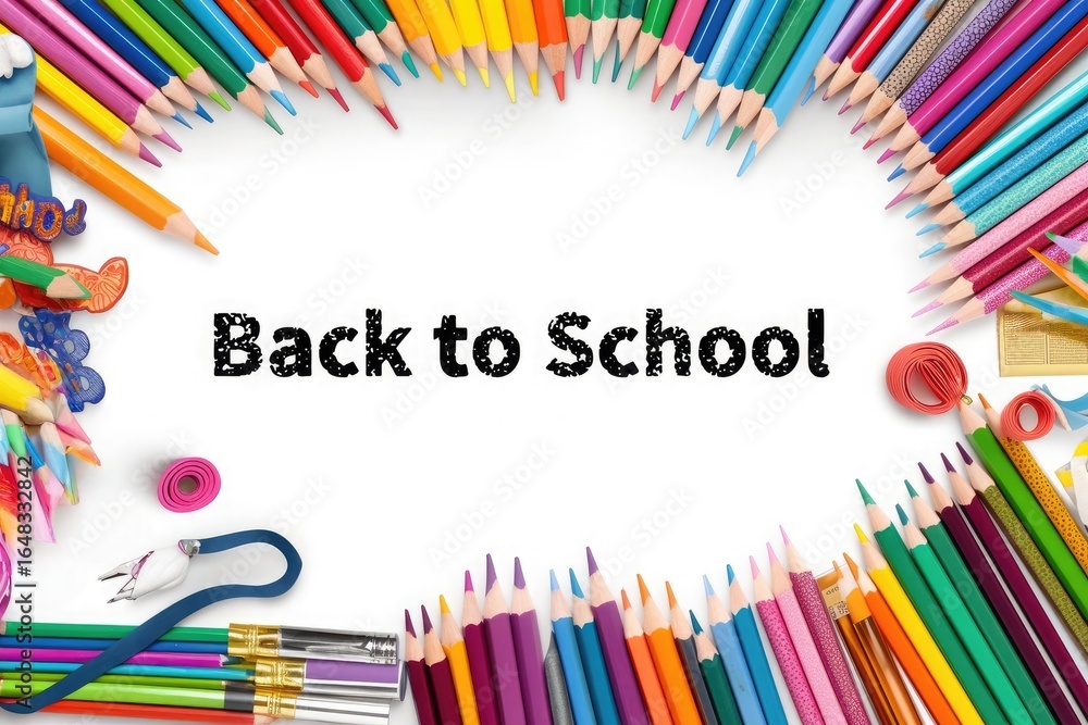 Fototapeta premium Campus theme, back to school, back to school season, suitable for school activities and learning scenes