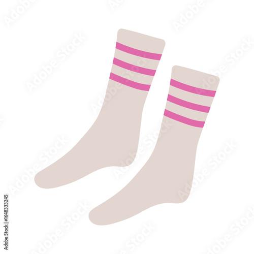 Fun striped socks in pastel colors perfect for casual wear at home or outings